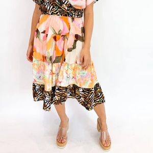 Isadora Delphine MIDI Skirt NEW